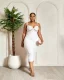 SC Solid Color Hot Drill Sling Midi Dress  GADE-11068