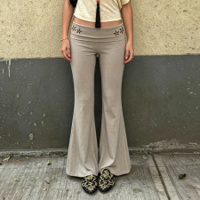 SC Fashion Embroidered Flare Pants GPKJ-MR49576