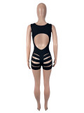 SC Sleeveless Hollow Out Romper SHD-9987