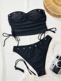 SC Sexy Solid Color Two Piece Swimsuit CSYZ-G825KY