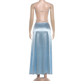 SC Sexy Solid Color Backless Maxi Dress XEF-K6D08687A
