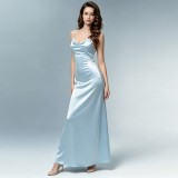 SC Sexy Solid Color Backless Maxi Dress XEF-K6D08687A