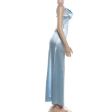 SC Sexy Solid Color Backless Maxi Dress XEF-K6D08687A