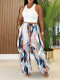 SC Fashion Print Loose Wide Leg Pants AIL-356
