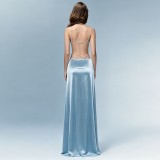 SC Sexy Solid Color Backless Maxi Dress XEF-K6D08687A