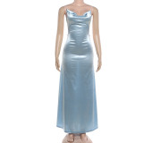SC Sexy Solid Color Backless Maxi Dress XEF-K6D08687A