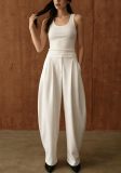 SC Solid Color Casual Wide Leg Pants BGN-369