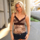 SC Print Contrast Color Tank Tops GPKJ-MR49346
