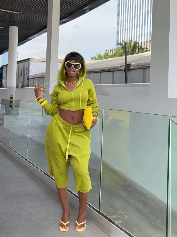 SC Solid Color Long Sleeve Hooded 2 Piece Pants Set GXHF-2127