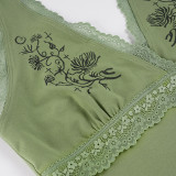 SC Lace Edge Patchwork Halterneck Tank Top GPKJ-MR49253