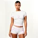 SC Sport Print T Shirt Shorts 2 Piece Set YNSF-8033
