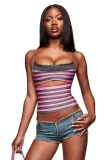 SC Stripe Sling Tank Tops GKYS-3059