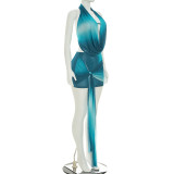 SC Halterneck Backless Tie Up Two Piece Skirts Set GDSF-J26ST198