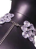 SC Hand-sewn Gemstone Halterneck Top GZYY-21330