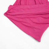 SC Sleeveless Ruched Backless Two Piece Skirt Set GSZM-C26ST161
