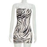 SC Mesh Print Long Sleeve Cover-Up+Mini Dress Suit GSZM-J26ST239