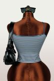 SC Stripe Print Contrast Color Tank Tops YWXS-K26L2309