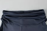 SC Solid Color Backless Vest Seventh Pant Suit YWXS-K26L2057