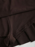 SC Pleats Double-Layer Ruffles Mini Dress GXIY-K25L1778