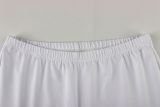 SC Solid Color Sport Zipper Two Piece Shorts Set YWXS-K26L2235