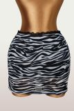 SC Mesh See Through Mini Skirt YWXS-K26L2306