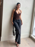 SC V Neck Halterneck Tank Top YWXS-K26L2418