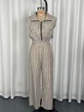 SC Sleeveless Zipper Slim Jumpsuit GWDS-260212