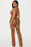 SC Sexy Print Sling Top Two Piece Pants Set GFCF-1471