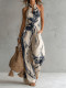 SC Sleeveless Halterneck Print Loose Jumpsuit GWDS-260526