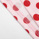 SC Polka Dot Print Flare Pants GSZM-Q26PT084