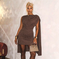 SC Polka Dot Print Sleeveless Mini Dress GSZM-Q26DS093