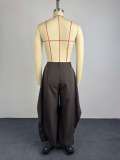 SC Solid Color Wide Leg Suit Pants GCNE-75227