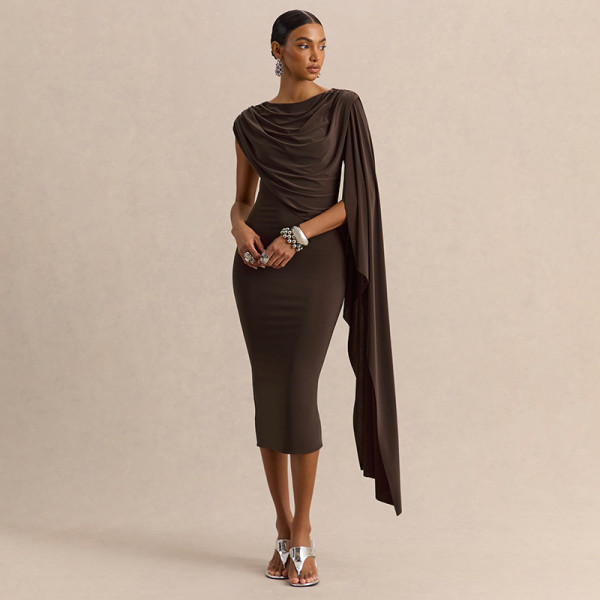 SC Solid Color Sleeveless Irregular Midi Dress GDSF-Q26DS066