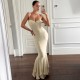 SC Solid Color Spaghetti Straps Fashtail Dress XEF-K6D07680A
