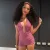 SC Halterneck Hollow Out Three Piece Shorts Set(With Headscarf) MXBF-D26ST195