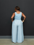 SC Casual Chiffon High-Waisted Loose Jumpsuit BMF-883