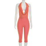 SC Sleeveless Backless Seventh Pants 2 Piece Set GDSF-Q26ST073