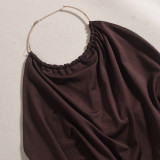 SC Halterneck Backless Mini Dress GFRT-41857DBG