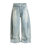 SC Plus Size Fashion Washed Straight Jeans GYLN-9572