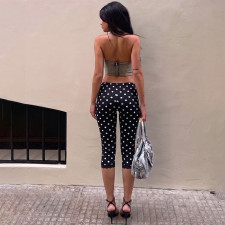SC Polka Dot Print Seventh Pants LJSF-P6421566X