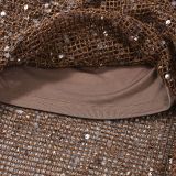 SC Backless Irregular Sequin Tops GFRT-42282TBG