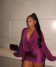 SC Deep V Neck Backless Mini Dress GMYU-11271