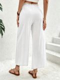 SC Solid Color Loose Straight Pants ZDF-33531