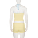 SC Sport V Neck Tank Top 2 Piece Shorts Set GPKJ-MR49878
