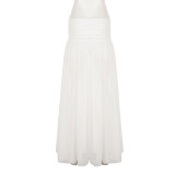 SC Chiffon Split Solid Color Long Skirt GPKJ-MR49148
