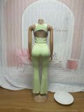 SC Sleeveless Sport Tank Tops Two Piece Pants Set SFY-871