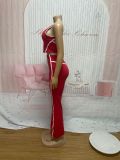 SC Sleeveless Sport Tank Tops Two Piece Pants Set SFY-871
