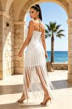 SC Knits Tassel Halterneck Backless Long Dress ZSD-0355