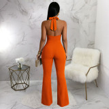 SC Sexy Halterneck Backless Jumpsuit YF-11069