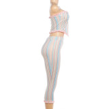 SC Sexy Backless Wrap Chest Top Pans Suit GZJQ-K6S11107A